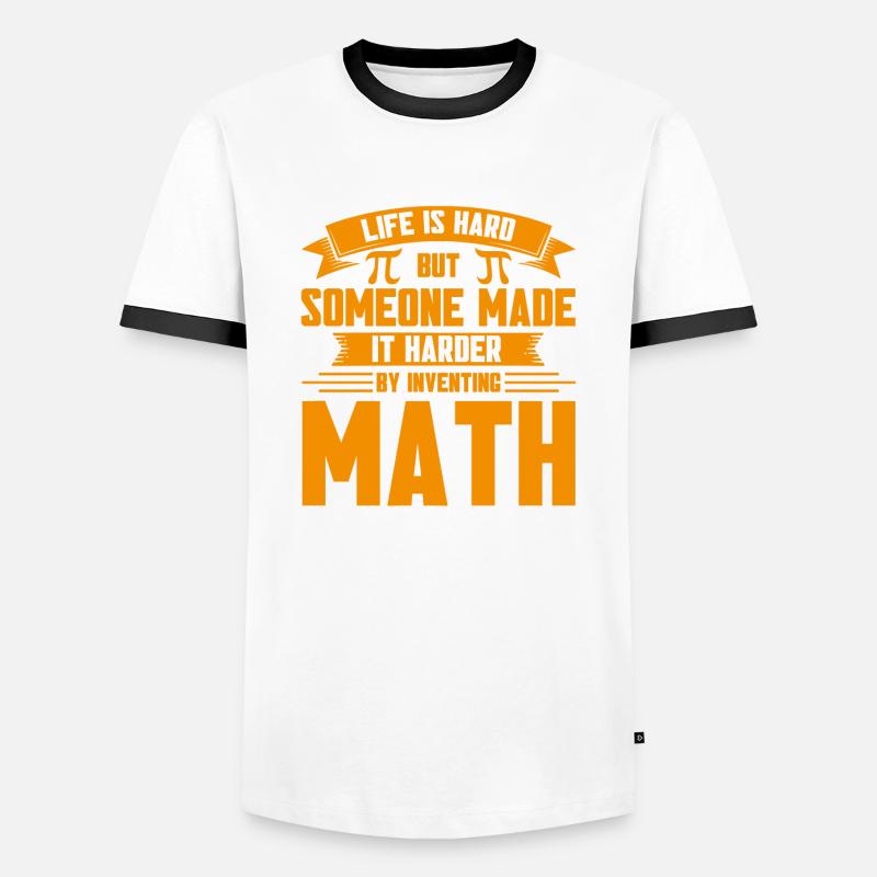 Math Mathematics Science Math Gift - Men's Ringer Shirt - white/black