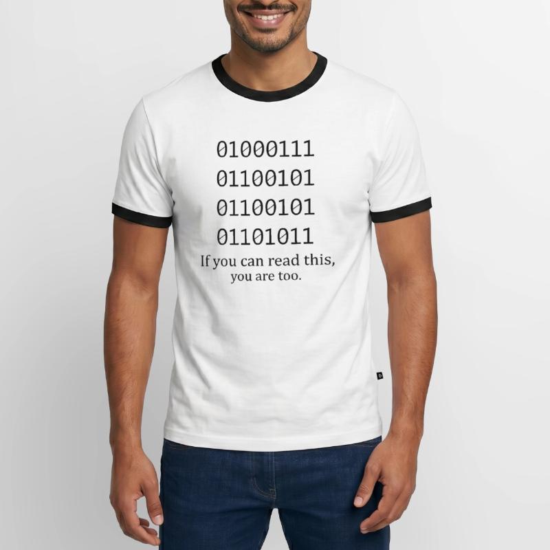 Technischer Support Computer Technik IT Software Männer Kontrast-T-Shirt