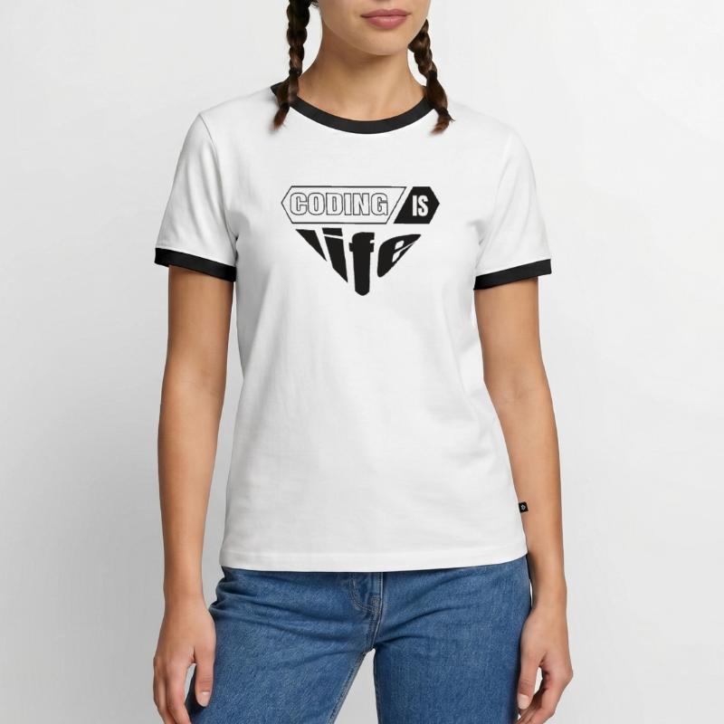 Software Developer Programmer Gift Men's Ringer Shirt