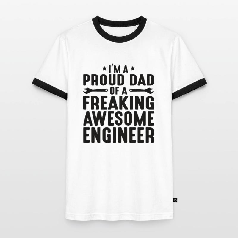 Engineer Brain Mechanical Engineering Electrical Engineering Son Men's Ringer Shirt