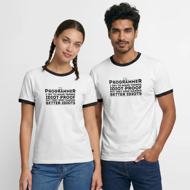 Lustiger Programmierer Humor Computer Coder Programmierung Männer Kontrast-T-Shirt