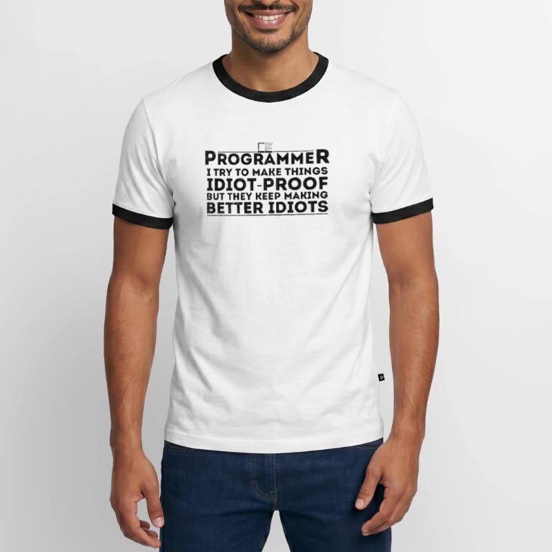 Lustiger Programmierer Humor Computer Coder Programmierung Männer Kontrast-T-Shirt