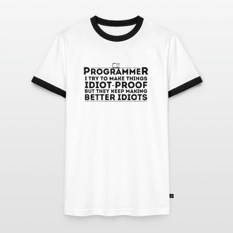 Drôle Programmeur Humour Codeur Informatique Programmation T-shirt contrasté Homme