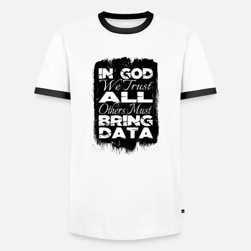 bday programming language computer science - Männer Kontrast-T-Shirt - Weiß/Schwarz