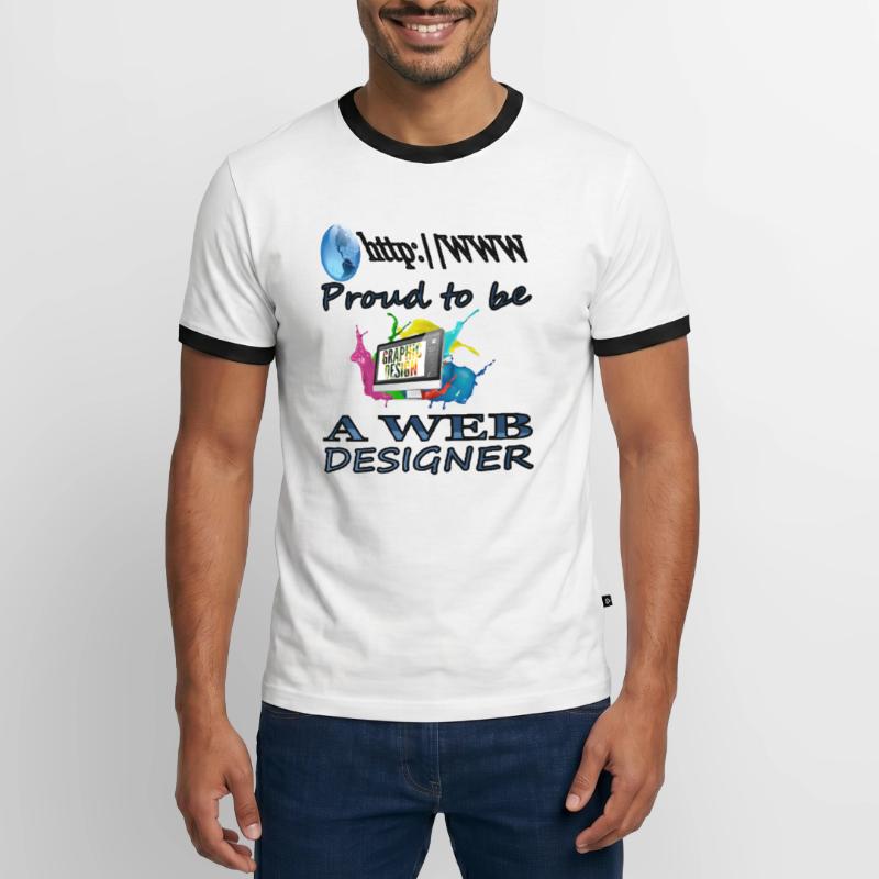 I'm a web designer web developer gift idea Men's Ringer Shirt