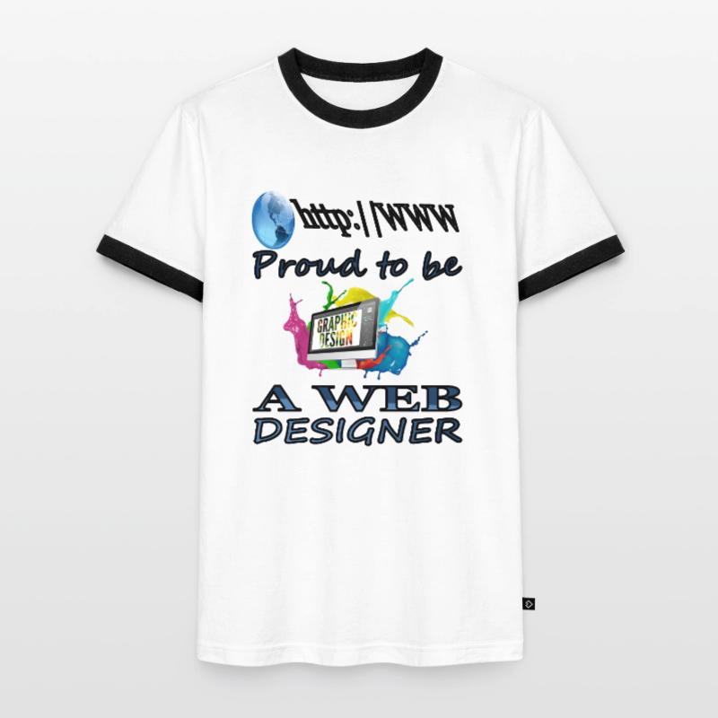 I'm a web designer web developer gift idea Men's Ringer Shirt
