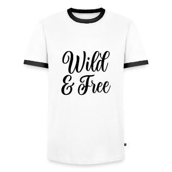 Inspirierende Motivierende Zitate Sprüche - Männer Kontrast-T-Shirt - Weiß/Schwarz - Vorne - AI Model Female 172 light (172cm) & AI Model Male 178 dark (178cm)