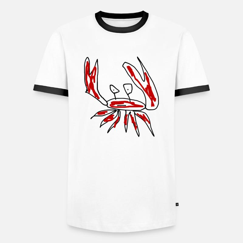 Crayfish Crustaceans - Men's Ringer Shirt - white/black