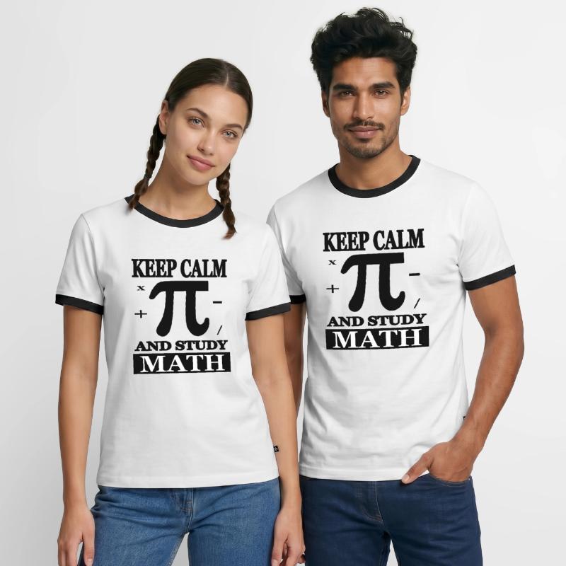 Math Study Math Student Math Gift Men's Ringer Shirt