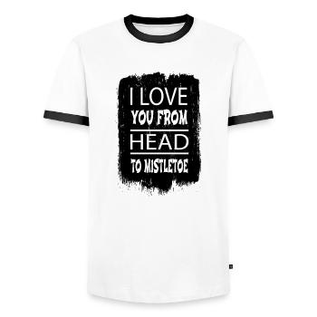 dinosaur funny quote cool beach couples funny - Männer Kontrast-T-Shirt - Weiß/Schwarz - Vorne - AI Model Female 172 light (172cm) & AI Model Male 178 dark (178cm)