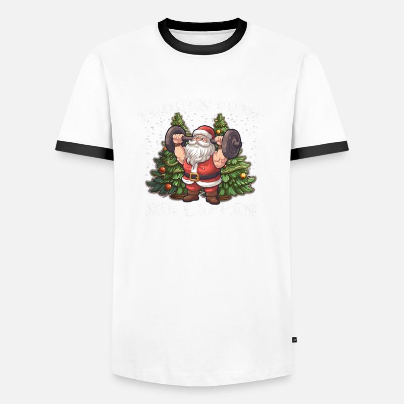 frohen pump - Männer Kontrast-T-Shirt - Weiß/Schwarz