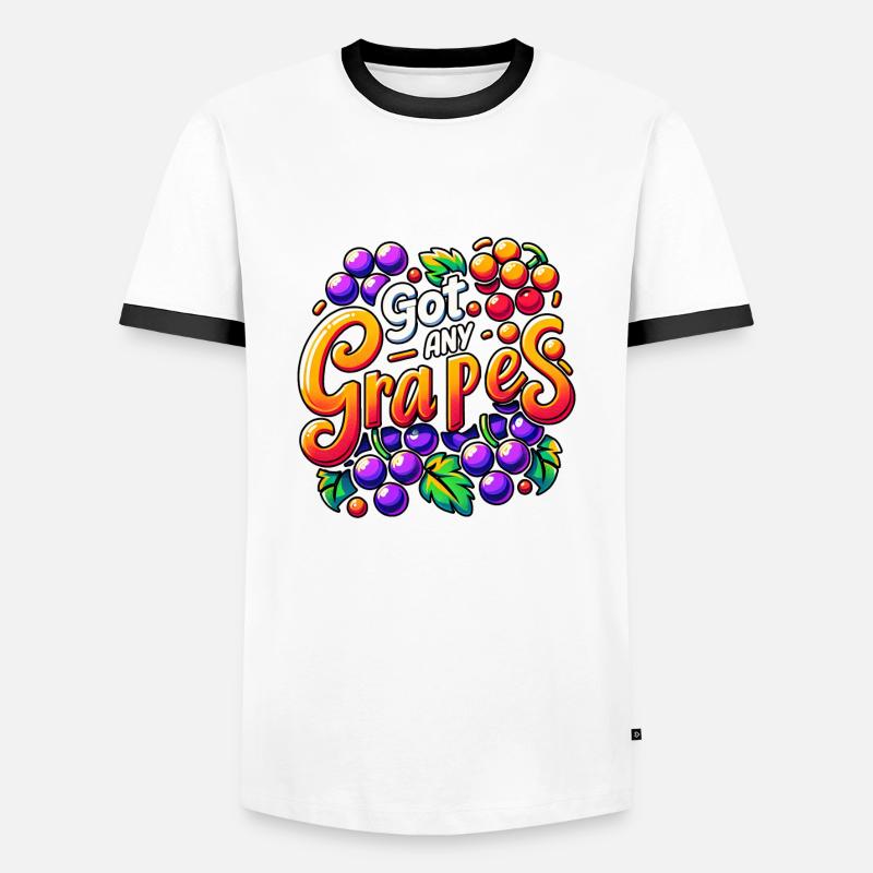 Got Any Grapes 4 - Männer Kontrast-T-Shirt - Weiß/Schwarz