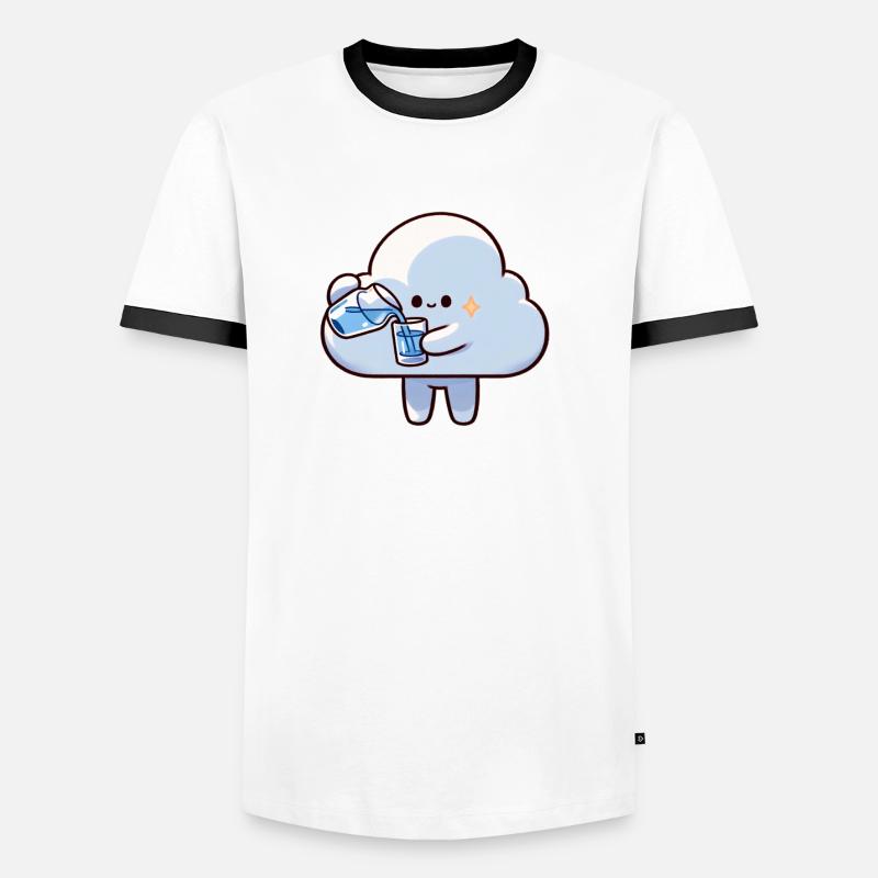 keep calm and hydrate - Men's Ringer Shirt - white/black