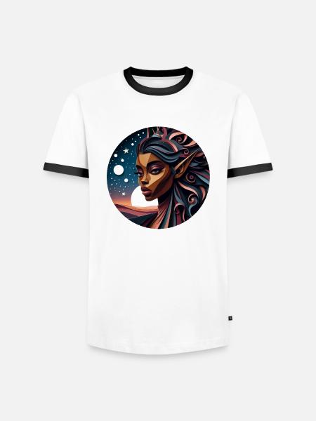 Elfe, Fee, Fantasy - Männer Kontrast-T-Shirt -
