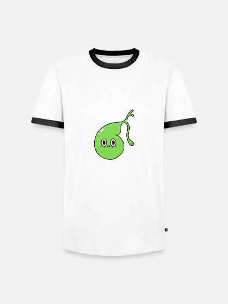 Funny Gallbladder Removal Cholecystectomy - Men's Ringer Shirt - white/black