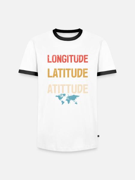 Geographic Information Systems - Men's Ringer Shirt - white/black