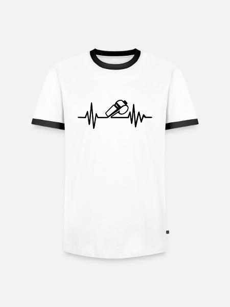 Arbitre - T-shirt contrasté Homme - blanc/noir