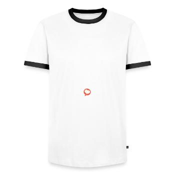Papa drôle Fête des Pères Super papa d'amour - T-shirt contrasté Homme - blanc/noir - Devant - AI Model Female 172 light (172cm) & AI Model Male 178 dark (178cm)