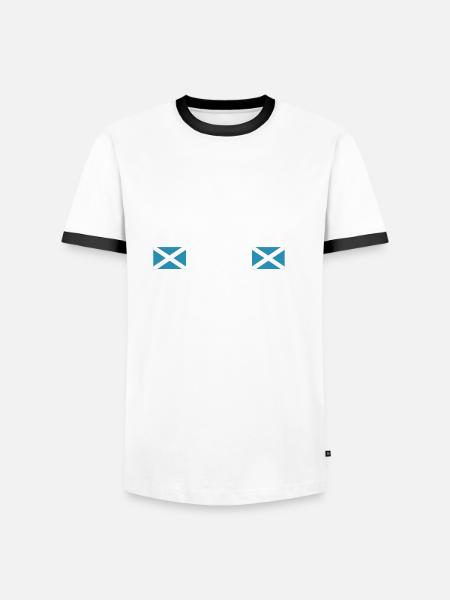 Scotland William Wallace - Men's Ringer Shirt - white/black