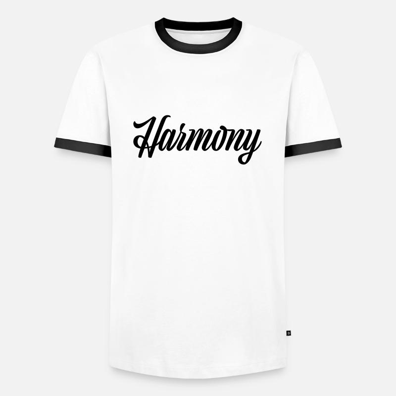 Harmony - Men's Ringer Shirt - white/black