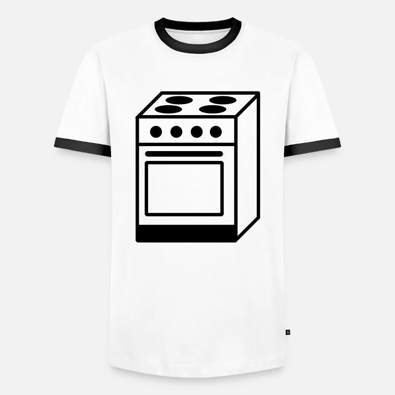 herd - Männer Kontrast-T-Shirt - Weiß/Schwarz