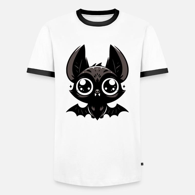 Bat - Men's Ringer Shirt - white/black
