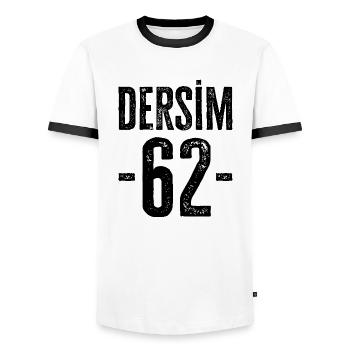 Dersim 62 – Vielfalt und Tradition aus Türkiye - Männer Kontrast-T-Shirt - Weiß/Schwarz - Vorne - AI Model Female 172 light (172cm) & AI Model Male 178 dark (178cm)