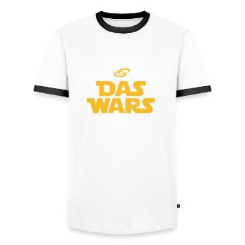 Das Wars mit der Freiheit ich heirate - Männer Kontrast-T-Shirt - Weiß/Schwarz - Vorne - AI Model Female 172 light (172cm) & AI Model Male 178 dark (178cm)