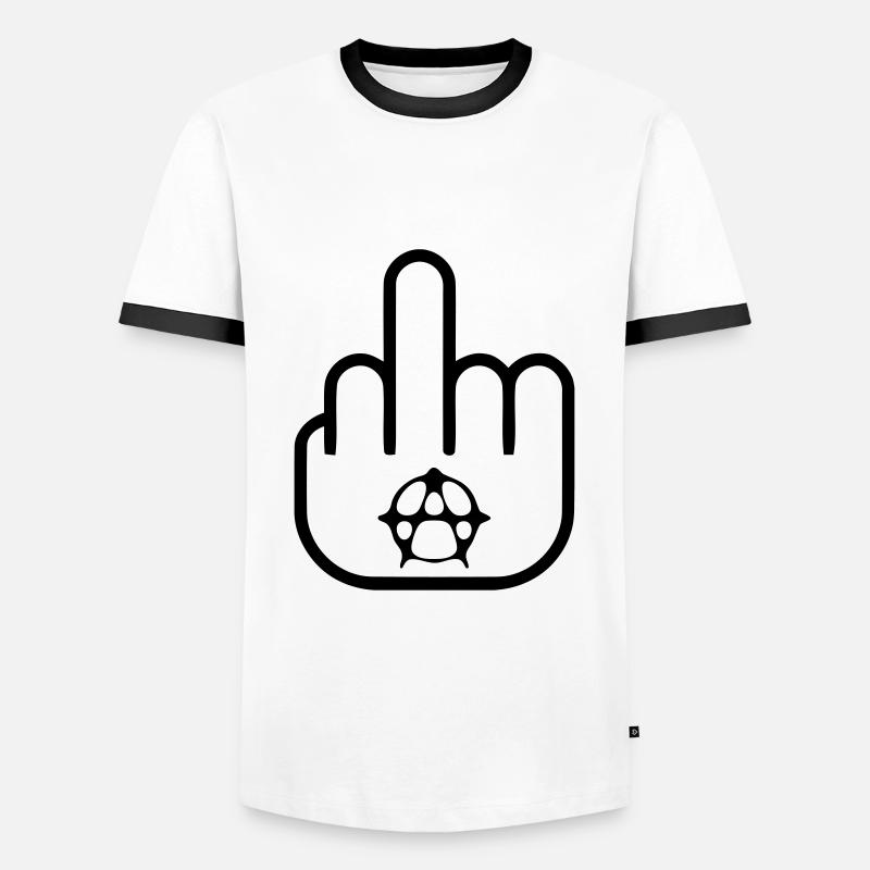 Anarchy - Rock - Punk - Men's Ringer Shirt - white/black
