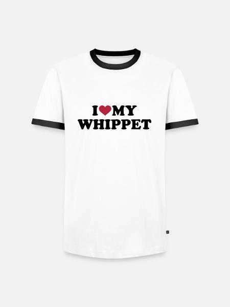 Whippet - Men's Ringer Shirt - white/black