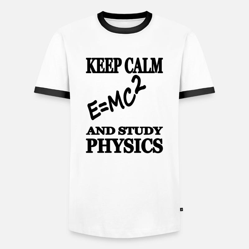 Physicist physics - Men's Ringer Shirt - white/black
