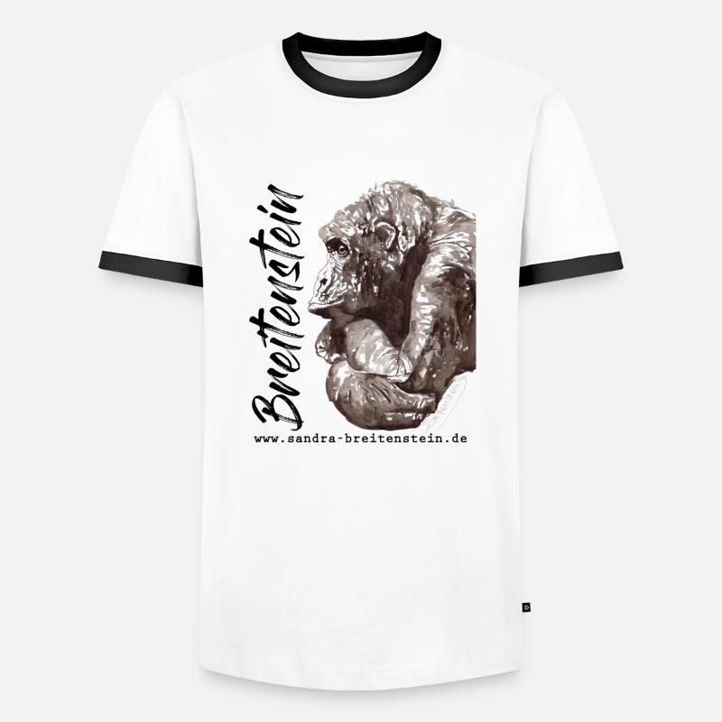 Keep Calm - Männer Kontrast-T-Shirt - Weiß/Schwarz