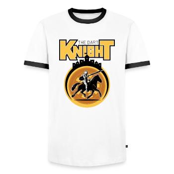le Dart Knight Rider - T-shirt contrasté Homme - blanc/noir - Devant - AI Model Female 172 light (172cm) & AI Model Male 178 dark (178cm)
