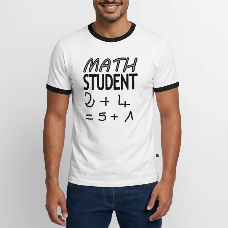 Math Student Math Student Math Study Gift Men's Ringer Shirt