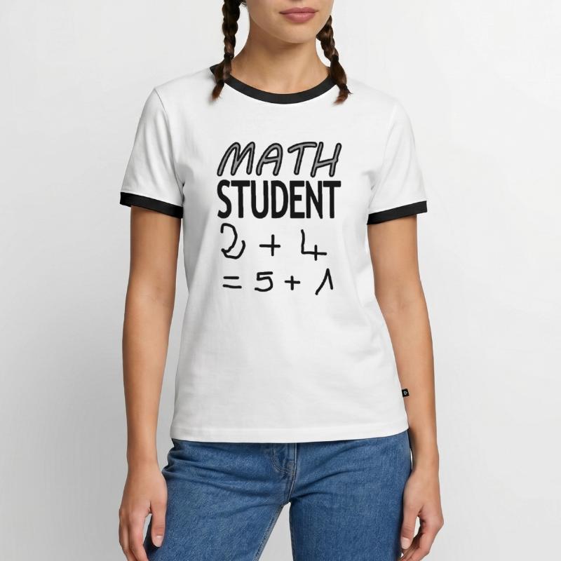 Math Student Math Student Math Study Gift Men's Ringer Shirt