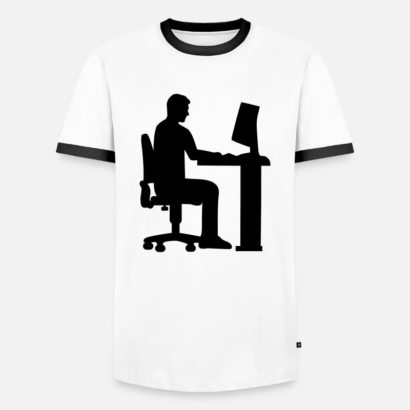 Programmierer - Männer Kontrast-T-Shirt - Weiß/Schwarz