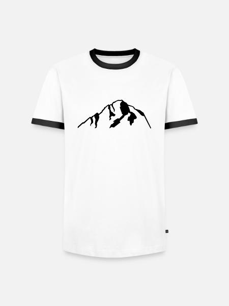 Mont Blanc - Men's Ringer Shirt - white/black
