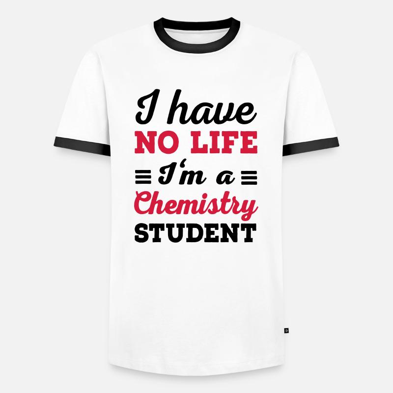 chemistry - Men's Ringer Shirt - white/black