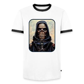 Tod! - Männer Kontrast-T-Shirt - Weiß/Schwarz - Vorne - AI Model Female 172 light (172cm) & AI Model Male 178 dark (178cm)