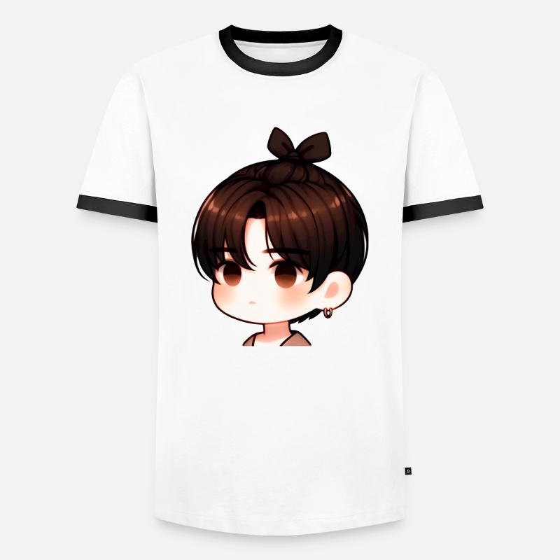 Coole Jungs - Männer Kontrast-T-Shirt - Weiß/Schwarz
