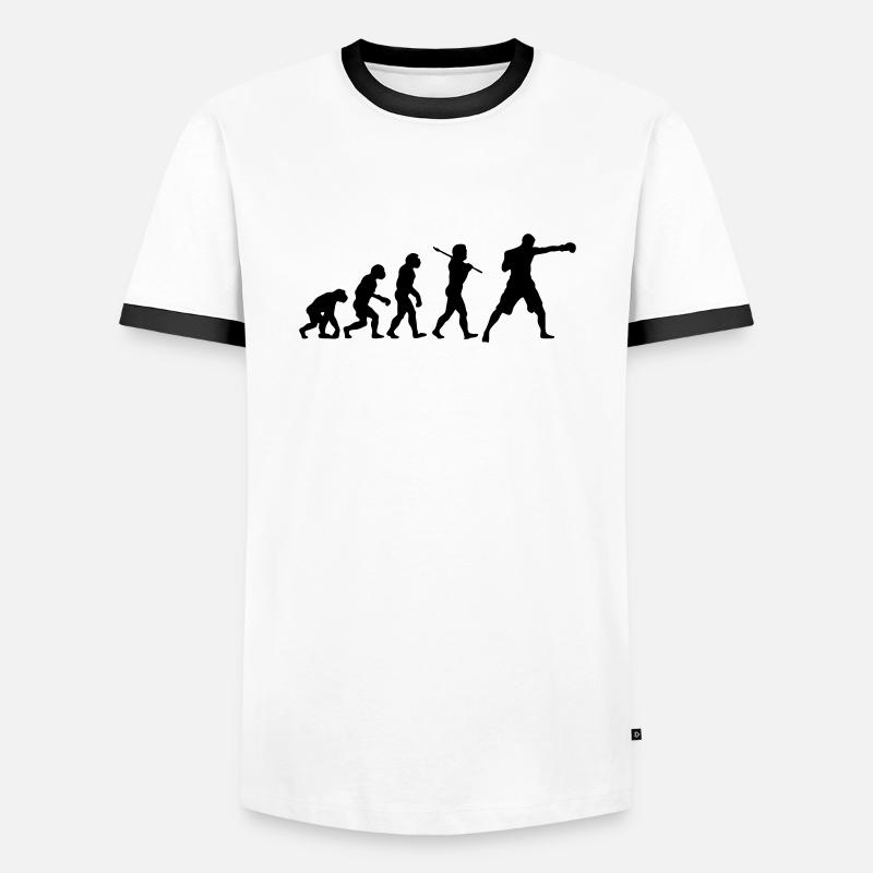 Boxing Evolution - T-shirt contrasté Homme - blanc/noir
