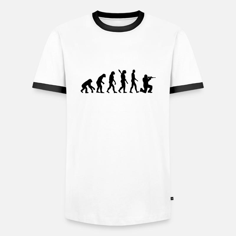 Evolution Airsoft - T-shirt contrasté Homme - blanc/noir