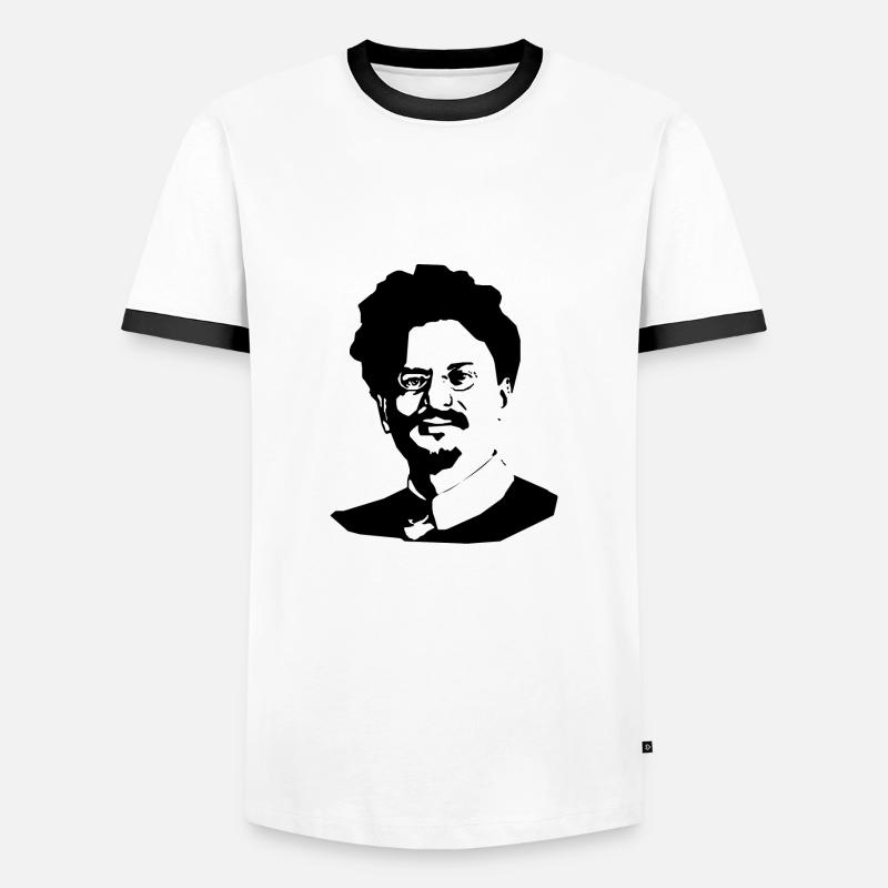 Leon Trotsky - Men's Ringer Shirt - white/black