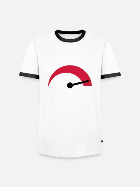 tacho__f2 - Men's Ringer Shirt - white/black