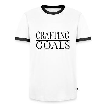 funny quote birthday creativity soccer teams - Männer Kontrast-T-Shirt - Weiß/Schwarz - Vorne - AI Model Female 172 light (172cm) & AI Model Male 178 dark (178cm)
