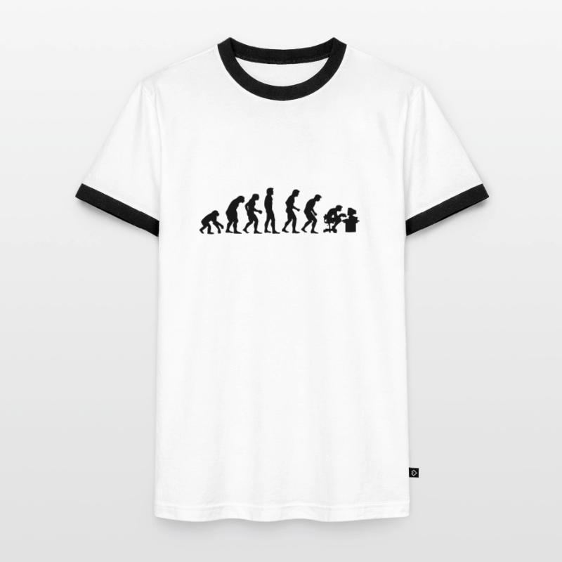 evolution Männer Kontrast-T-Shirt