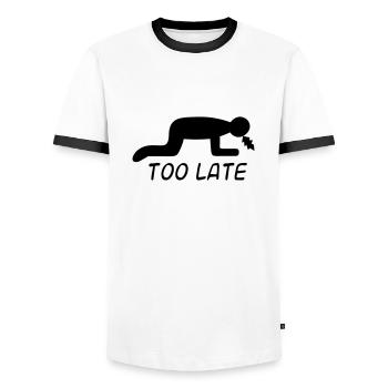 Alkohol Party Kater Geschenk für Partygänger - Männer Kontrast-T-Shirt - Weiß/Schwarz - Vorne - AI Model Female 172 light (172cm) & AI Model Male 178 dark (178cm)