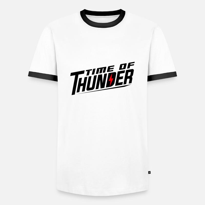 FLASH VARIATIONS - Men's Ringer Shirt - white/black