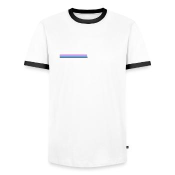 Vintage 1983 - Men's Ringer Shirt - white/black - Front - AI Model Female 172 light (172cm) & AI Model Male 178 dark (178cm)