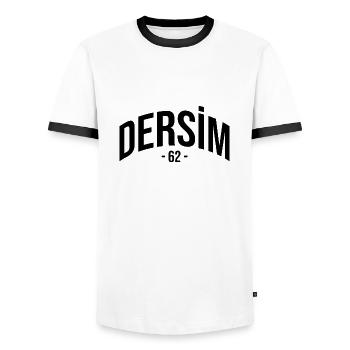 Dersim 62 Türkei Turkiye Geschenk Urlaub TR kurden - Männer Kontrast-T-Shirt - Weiß/Schwarz - Vorne - AI Model Female 172 light (172cm) & AI Model Male 178 dark (178cm)